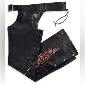Harley Davidson | Juneau Leather Chaps 🏍️ 🖤🧡